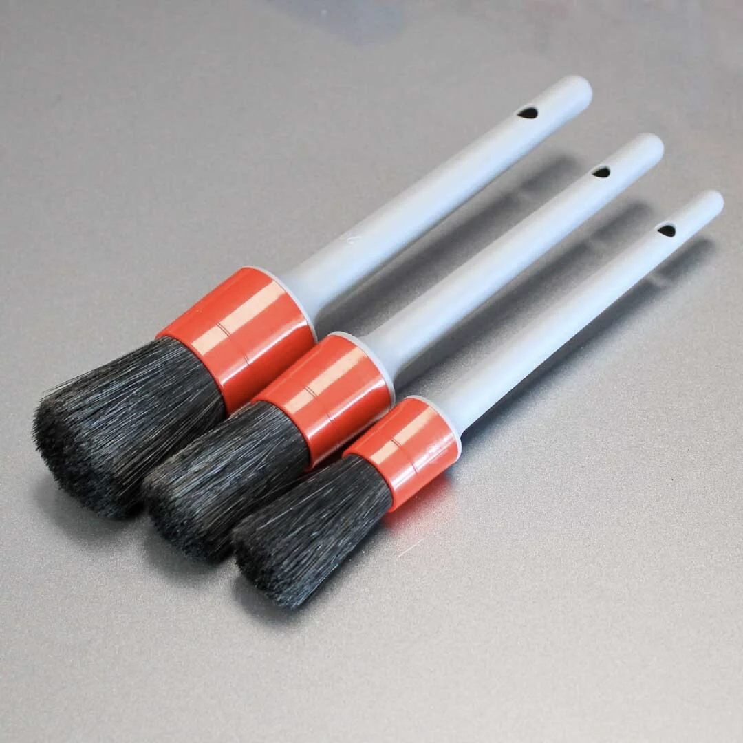 3 Piece Natural Boar Bristle Brush Set