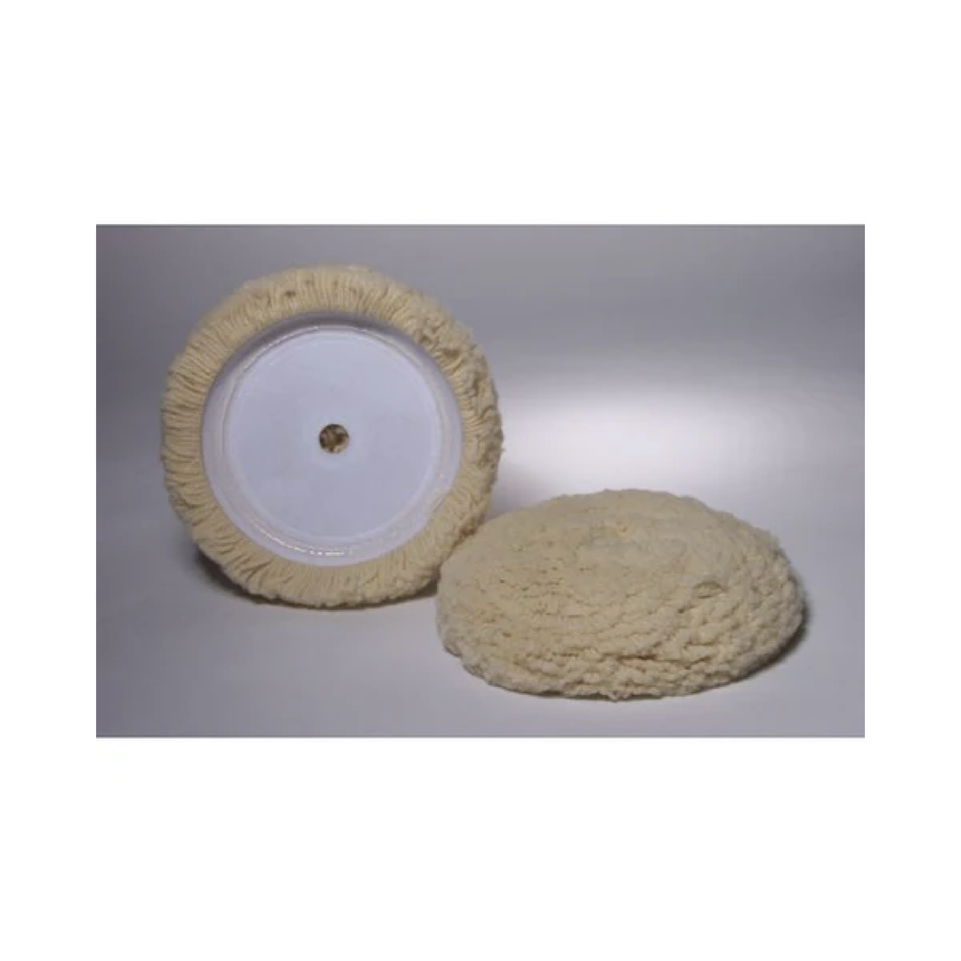 Hi Tech Industries Velcro White Wool Buffing Pad 7.5"