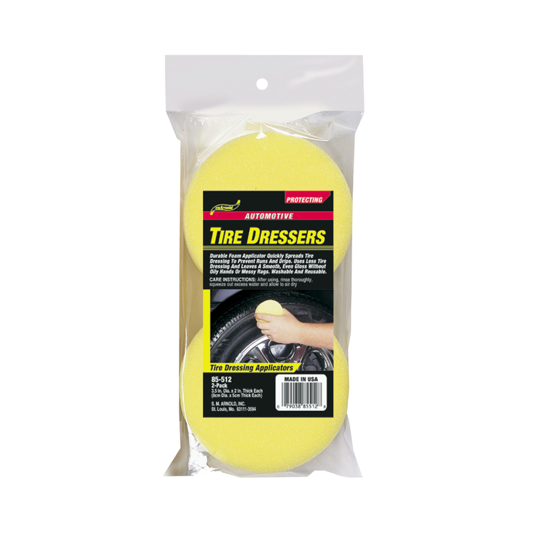 SM Arnold Round Tire Dressing Applicator 2 Pack